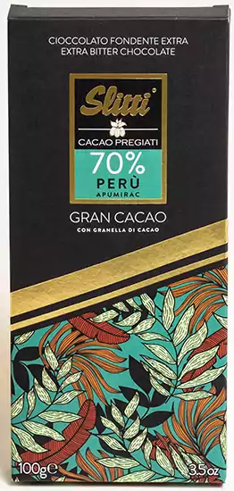 GranCacao Single Origin 70% Perù, Slitti