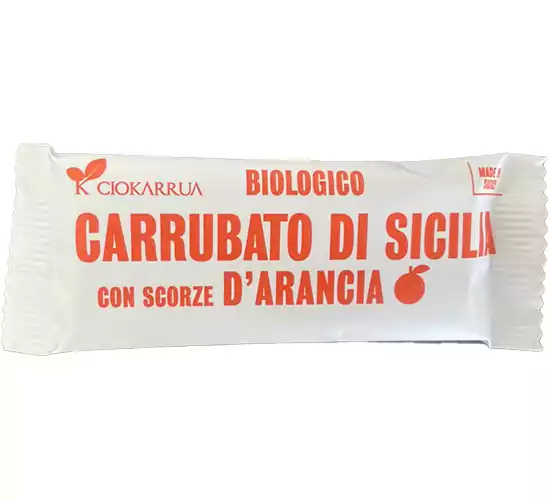 Carob Chocolate Bar Orange Peels, Ciokarrua