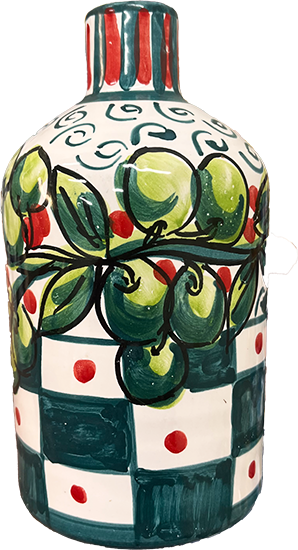 Tonda Iblea EVOO Ceramic Bottle, Cunzatillu