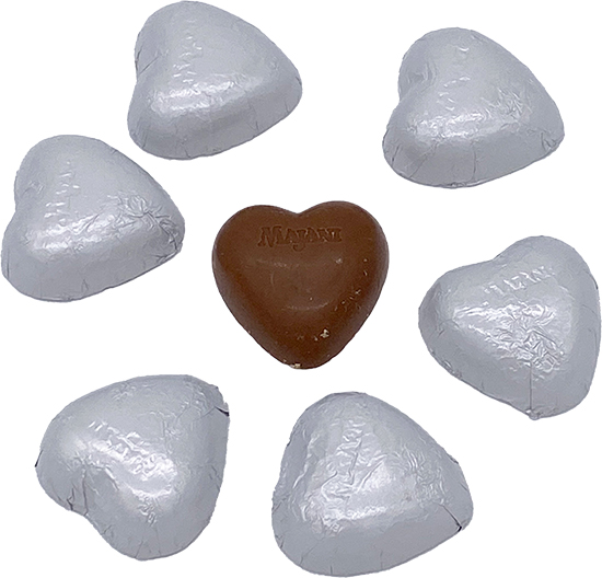 Cremino Heart Chocolate, Majani