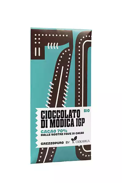 Modica Chocolate 70% Grezzopuro, Ciokarrua