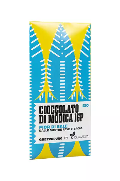 Modica Chocolate Fior di Sale Grezzopuro, Ciokarrua