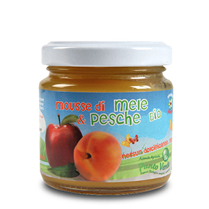 Organic Peach and Apple Puree, Punto Verde