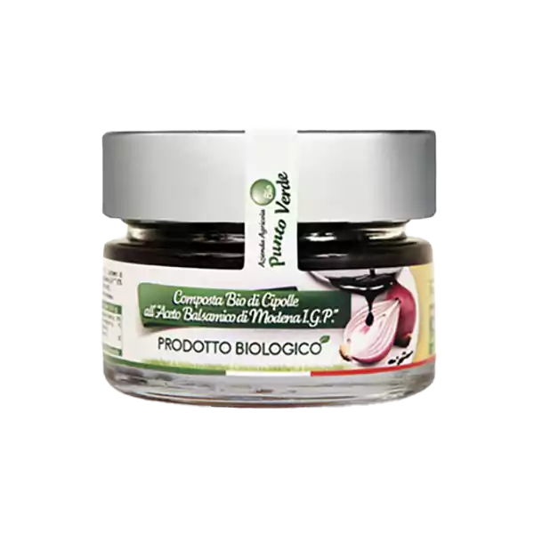 Red Onion with Balsamic Vinegar Organic Chutney, Punto Verde