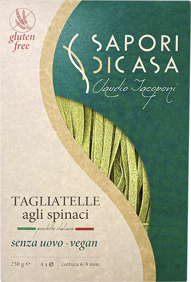 Gluten Free Spinach Tagliatelle, Sapori di Casa
