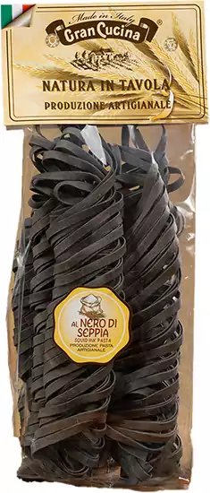 Black Squid Ink Tagliatelle, Gran Cucina