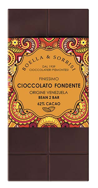 Venezuela 62% Dark Chocolate, Boella & Sorrisi